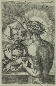 Christus mit Dornen gekrönt spricht zu seiner Mutter von Hans Sebald Beham