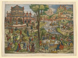 Das Fest der Herodias von Hans Sebald Beham