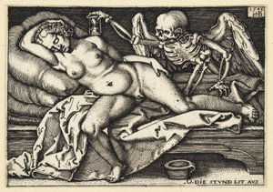 Der Tod und die schlafende Frau von Hans Sebald Beham