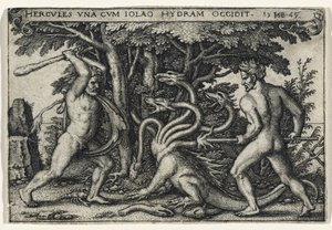 Herkules tötet die Hydra, 1545