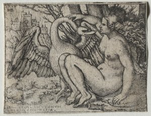 Leda und der Schwan von Hans Sebald Beham
