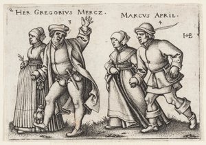 März und April von Hans Sebald Beham