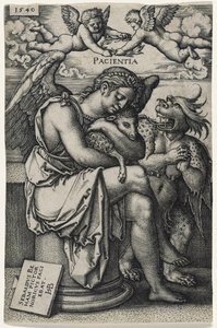 Geduld (Die Geduld), 1540 von Hans Sebald Beham
