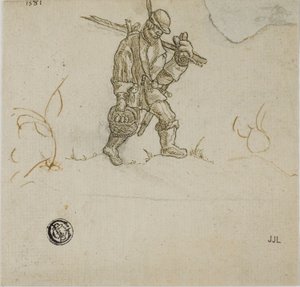 Bauer mit Eimer von Hans Sebald Beham