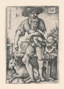 Saturn, aus Die Sieben Planeten von Hans Sebald Beham