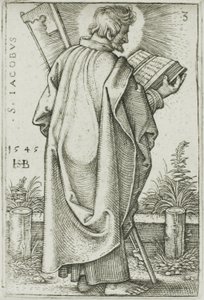 St. Jakobus Minor, Platte 3 aus Die zwölf Apostel von Hans Sebald Beham