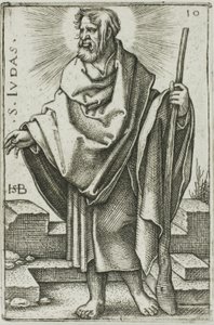 St. Judas, Platte 10 aus Die zwölf Apostel von Hans Sebald Beham