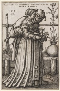 Die Dame und der Tod von Hans Sebald Beham