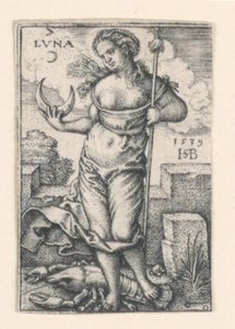 Der Mond, aus Die Sieben Planeten von Hans Sebald Beham