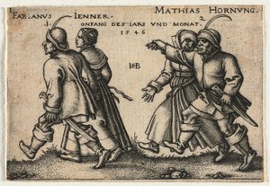 Die Bauernhochzeit oder die zwölf Monate, 1546 von Hans Sebald Beham
