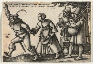 Die Bauernhochzeit oder die zwölf Monate: Nr. 7 von Hans Sebald Beham