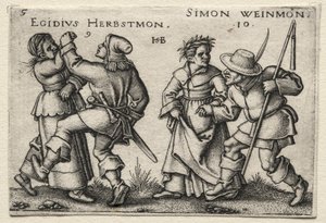 Die Dorfhochzeit: Egidius Herbstmon / Simon Weimon von Hans Sebald Beham