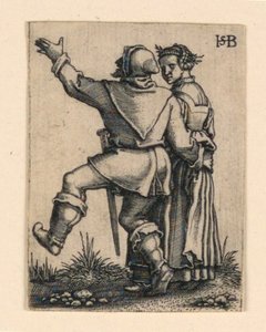 Die Hochzeitsprozession: Paar tanzt nach links