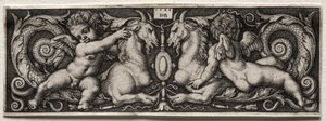 Zwei Genien von Hans Sebald Beham