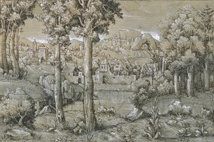 Imaginäre Landschaft, 1543 von Hans Sebald Lautensack