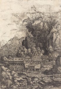 Landschaft mit einer Wassermühle von Hans Sebald Lautensack