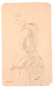 Stehendes Bauernmädchen von Hans Smidth