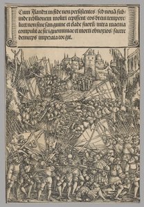 Zweiter flämischer Aufstand, Platte 10 aus Historische Szenen aus dem Leben von Kaiser Maximilian I. vom Triumphbogen