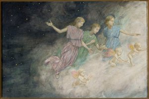 Engel - Verkündigung von Hans Thoma