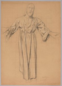 Christus mit ausgebreiteten Armen von Hans Thoma