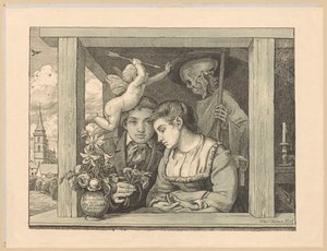 Ein Herz, eine Treue allein soll bei uns beiden sein von Hans Thoma