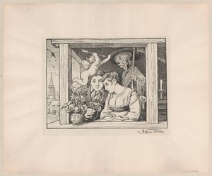 Ein Herz ein Treu allein soll bei uns beiden sein von Hans Thoma
