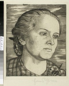 Porträt einer Frau von Hans Thoma