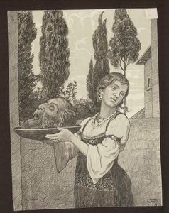Salome mit dem Kopf des Heiligen Johannes des Täufers von Hans Thoma