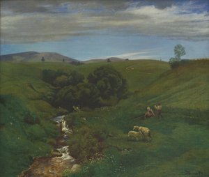 Schwarzwaldwiese bei Bernau von Hans Thoma