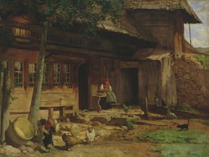 Das Elternhaus in Bernau, 1866 von Hans Thoma