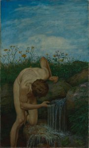 Triptychon: Die Quelle von Hans Thoma