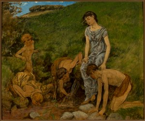 An der Quelle von Hans Thoma