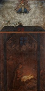Weihnachtstriptychon: Anbetung des Kindes von Hans Thoma