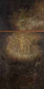Weihnachtstriptychon: Verkündigung an die Hirten von Hans Thoma