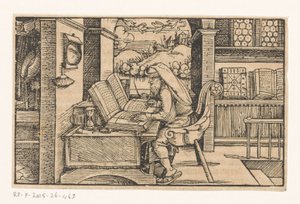 Cicero in seinem Arbeitszimmer von Hans Weiditz (II) (attributed to)