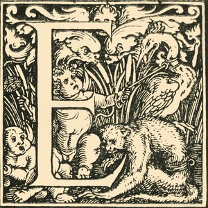 E - Ein Alphabet von Hans Weiditz, um 1520-1521, 1908 von Hans Weiditz