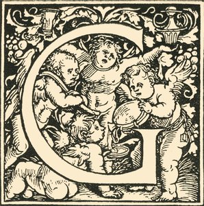 G - Ein Alphabet von Hans Weiditz, um 1520-1521, 1908 von Hans Weiditz