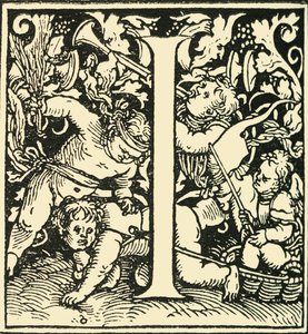 I - Ein Alphabet von Hans Weiditz, ca. 1520-1521, 1908 von Hans Weiditz