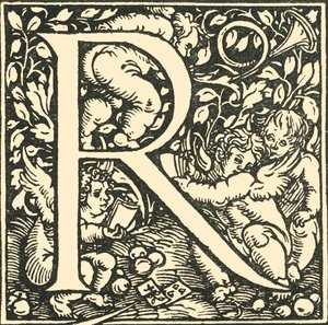 R - Ein Alphabet von Hans Weiditz, um 1520-1521, 1908 von Hans Weiditz