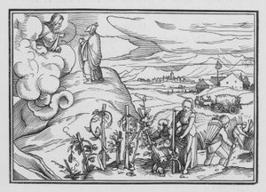 Bestimmte moralische und zeremonielle Gesetze, die von Gott befohlen wurden, Levitikus XIX, 1, 2 von Hans after Holbein the Younger