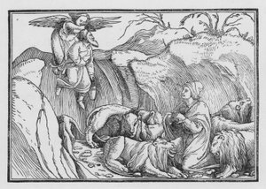 Daniel in der Löwengrube, Bel und der Drache I, 36 von Hans after Holbein the Younger