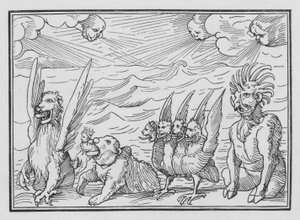 Daniels Vision von den vier Tieren, Daniel VII, 3