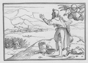 Habakuk beklagt die Ungerechtigkeit im Land, Habakuk I, 2 von Hans after Holbein the Younger