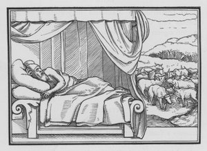 Pharaos zwei Träume, Genesis XLI, 8 von Hans after Holbein the Younger