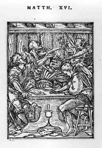 Die Spieler, aus der Serie Totentanz, graviert von Hans Lutzelburger von Hans after Holbein the Younger