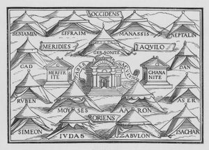 Die Ordnung der Stämme in ihren Zelten und auf ihren Märschen, Numeri II, 2 von Hans after Holbein the Younger