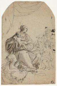Madonna mit Kind und den Heiligen Elisabeth, Johannes und Anna von Hans von Aachen