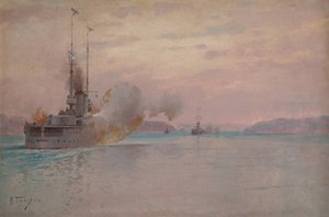 Die russische Marinebombardierung des Bosporus, 1915-1916 von Hansen