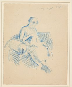 Nähendes Mädchen von Harald Giersing