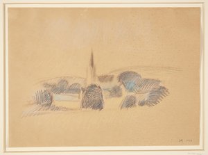 Blick auf die Svanninge Kirche von Harald Giersing